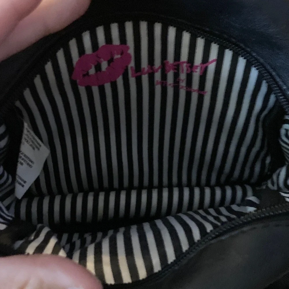 Luv Betsey by Betsey Johnson Floral Striped Mini Backpack. EUC. Super cute - Picture 7 of 7